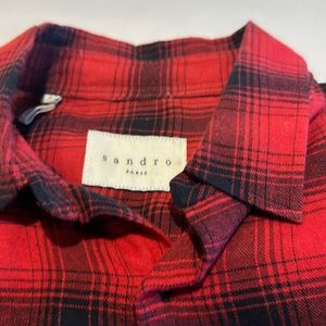 Sandro Men’s Lightweight Flannel Shirt